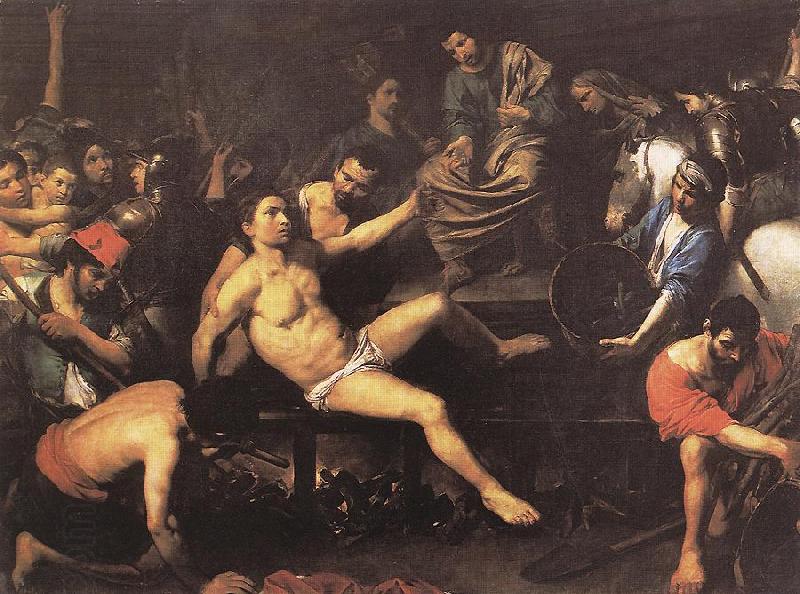 VALENTIN DE BOULOGNE Martyrdom of St Lawrence et China oil painting art